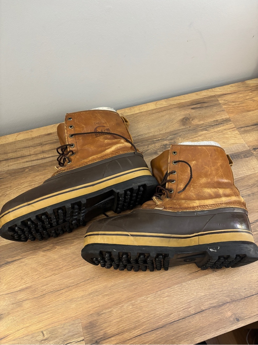 Sorel Chieftain Heavy Duty Insulated Snow Duck Boots Brown Menβs - Picture 9 of 9